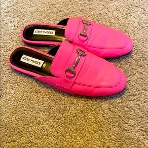 Kori hot pink Steve Madden loafers size 9.5